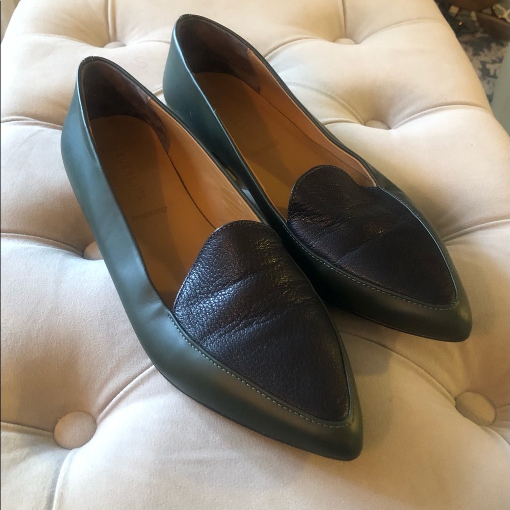 Everlane The Modern Green / Black Loafer
